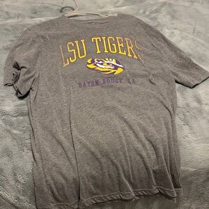 Gray LSU Tigers T-Shirt